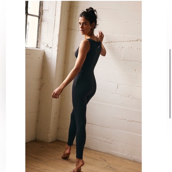 FP Movement Rosette Onesie One-Piece Black Yoga Workout Jumpsuit S - Picture 4 of 15